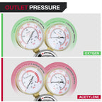 ARCCAPTAIN Oxygen Acetylene Regulators CGA540 CGA510 Set