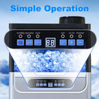 Commercial Ice Maker, 100lbs/24H, Under Counter/Freestanding