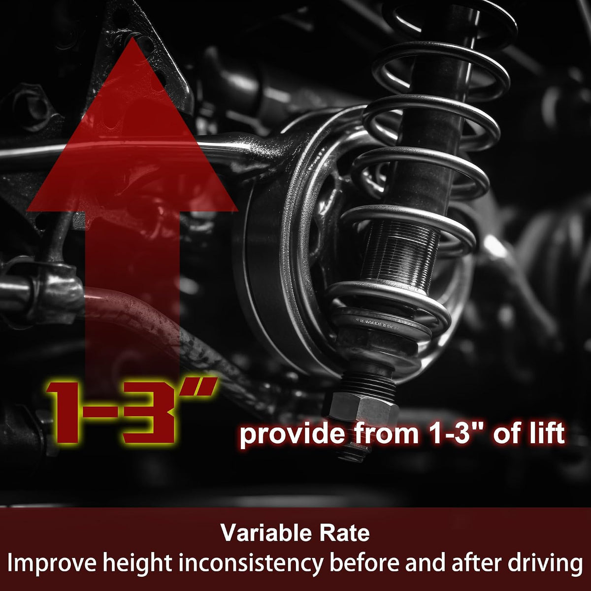 929-930 1"-3" Lift Rear Heavy Duty Coil Springs Compatible with 2000-2023 Escalade Avalanche Suburban Tahoe Yukon, Provide Extra 70% Load Capacity