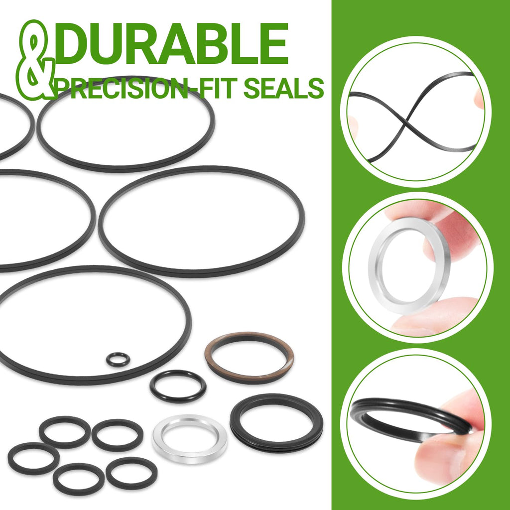 AM107078 Power Steering Control Unit Seal Kit Replacement for John Deere Lawn & Compact Utility Tractors, Fits 318