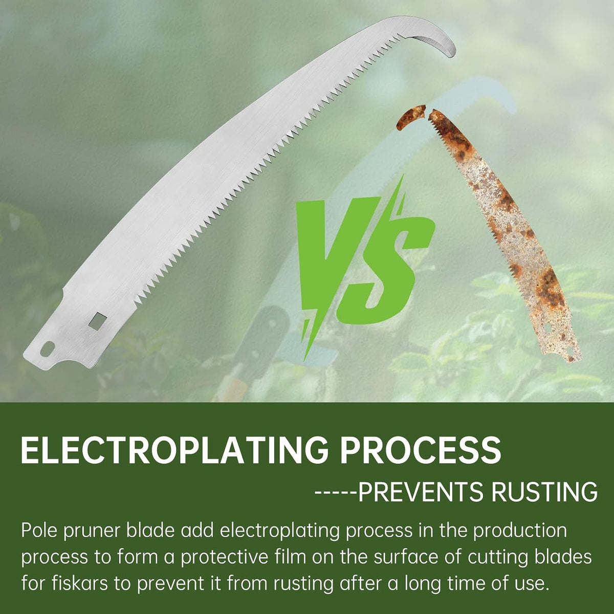 15" Pole Pruner Saw Blade for Fiskars Extendable Tree Pruning & Trimming