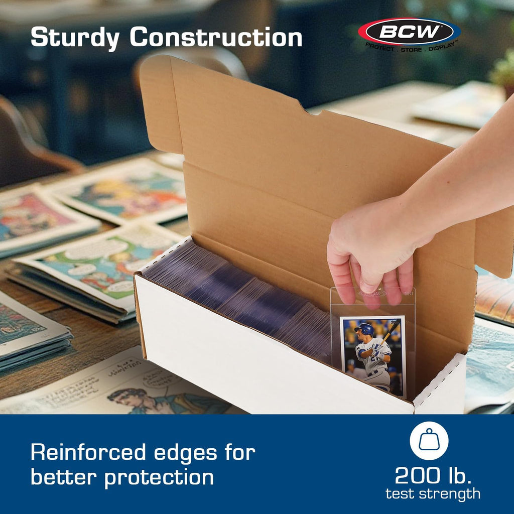 14-Inch Semi-Rigid #1 Storage Box - 3ct | Holds 350 Semi-Rigid Card Holders | Vertical Card Organizer | Ideal for