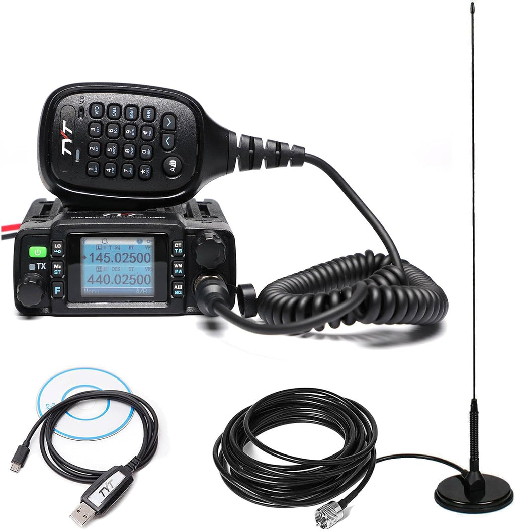 TYT TH-8600 Mini 25W Dual Band Amateur Radio IP67 W/Magnetic 18in Antenna | Waterproof Radio VHF: 144-148mhz (2m)