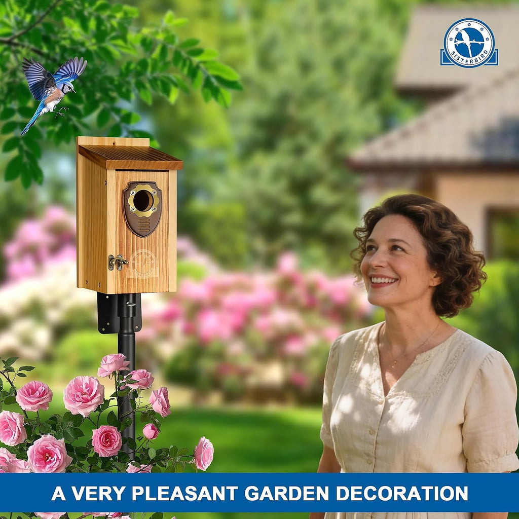 Premium Wooden Bird House, Warming Gifts Bird Houses for Outside