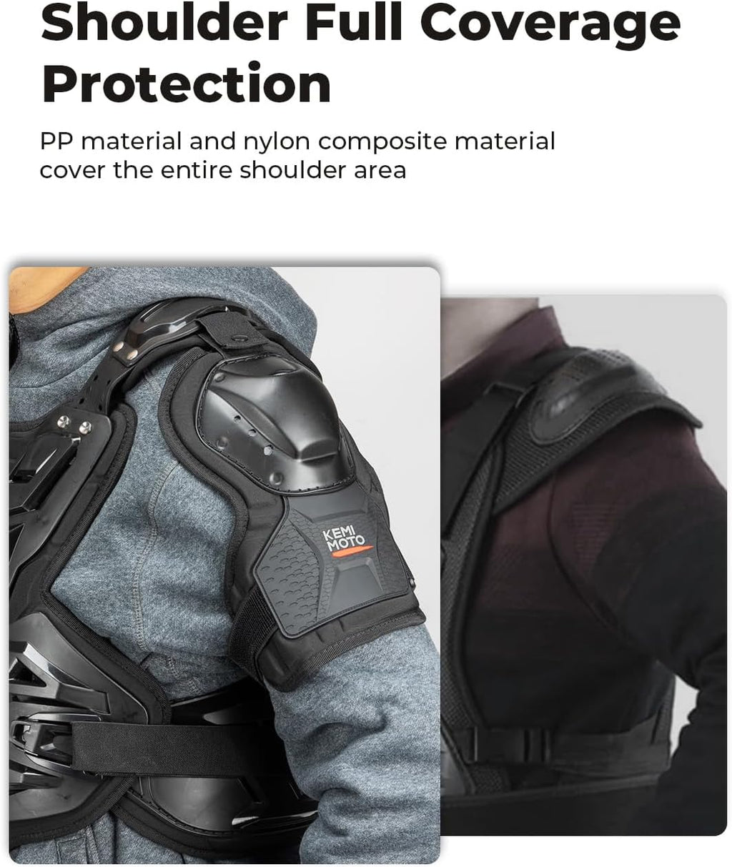 Motorcross Chest Protector for Adult Dirt Bike Protective Gear | Features：Breathable,Full Shoulder