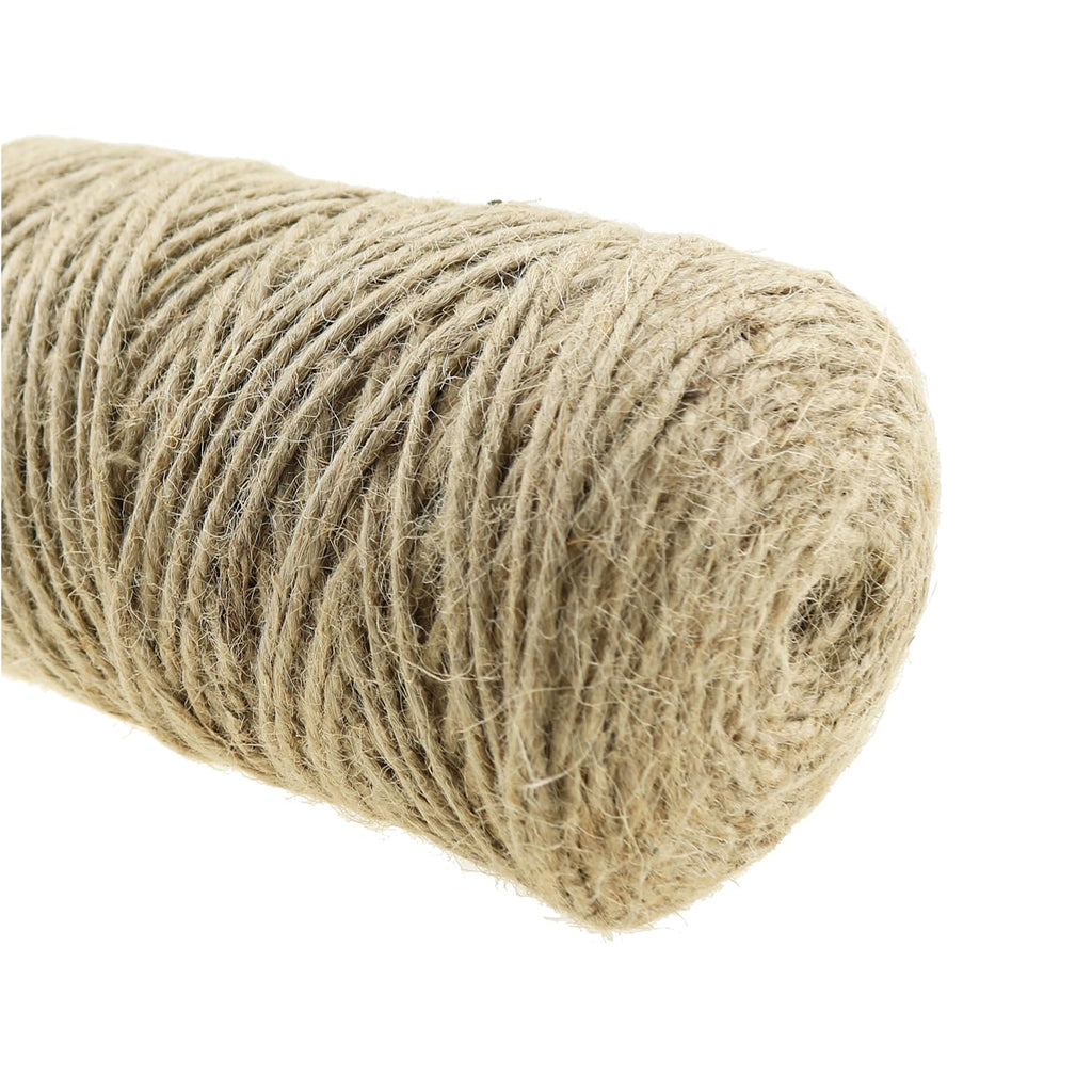 Hand Woven Jute Cord 656 Feet 3mm Multipurpose Horticultural Natural Twine Suitable for Gift Wrapping Handicrafts