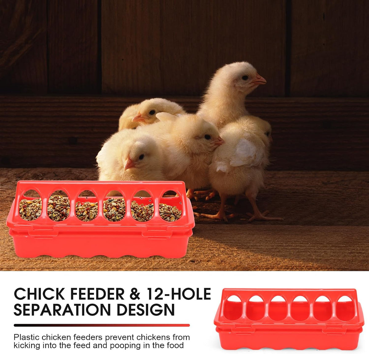 Chick Brooder Box for Chicks Baby Chick Starter Kit Brooding Playpen Portable Chicken Fence Pen with Chick Heating