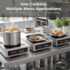 3500W Commercial Induction Cooktop, 220V Single Countertop Burner