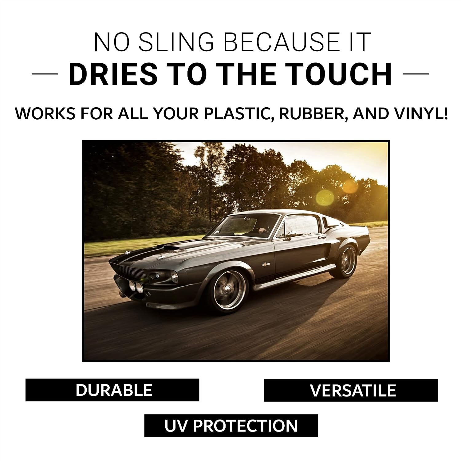 CAR GUYS Tire Shine Spray - The Perfect Deep Black Shine - Long Lasting Car Tire Dressing - No Sling & Dry to Touch