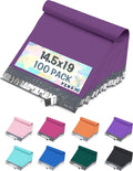 Purple Poly Mailers 14.5x19 100 Pack Self-Seal Shipping Envelopes M7