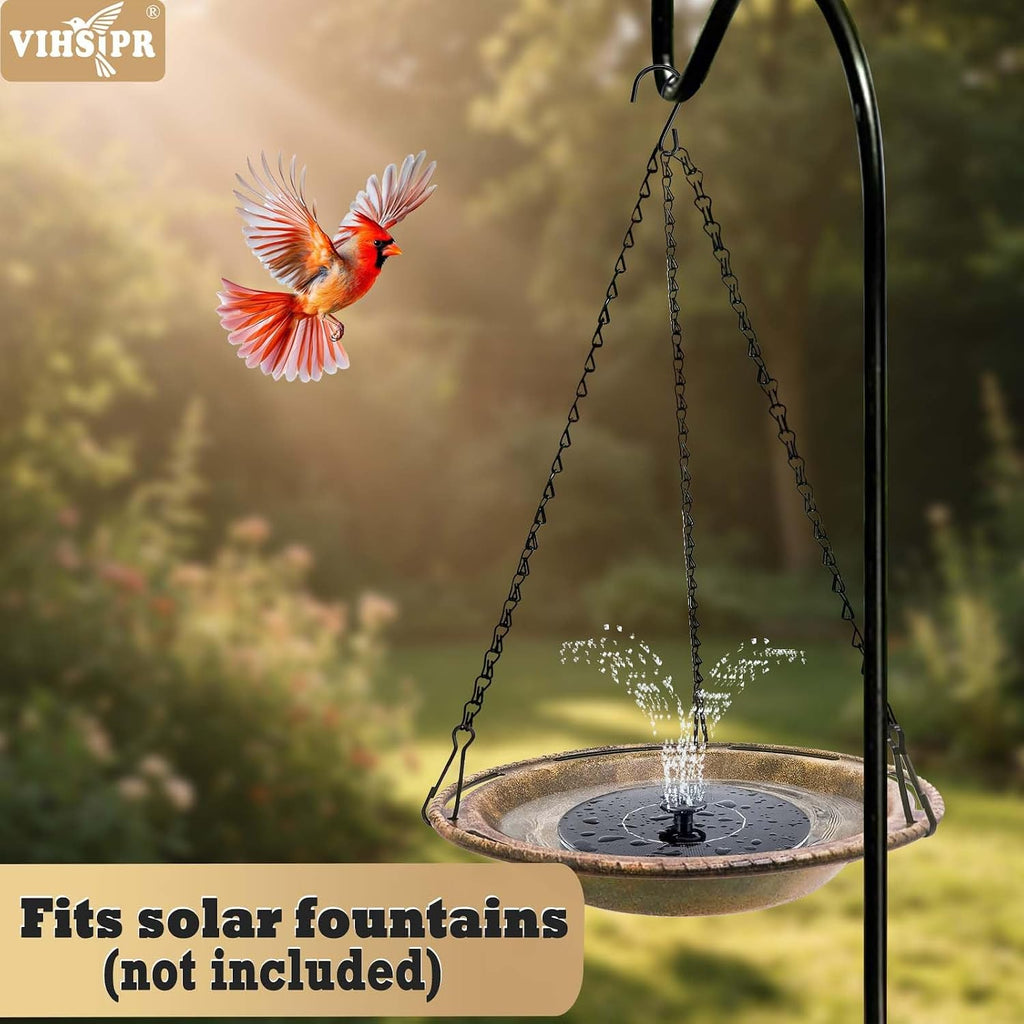 Hanging Bird Bath & Feeder Bowl, 12 in, Antique Bronze Look