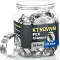 3/4 Inch PEX Crimp Rings 120 Pack for PEX Fittings Plumbing