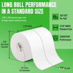 30 Rolls 3 1/8" x 230' Thermal Receipt Paper Roll