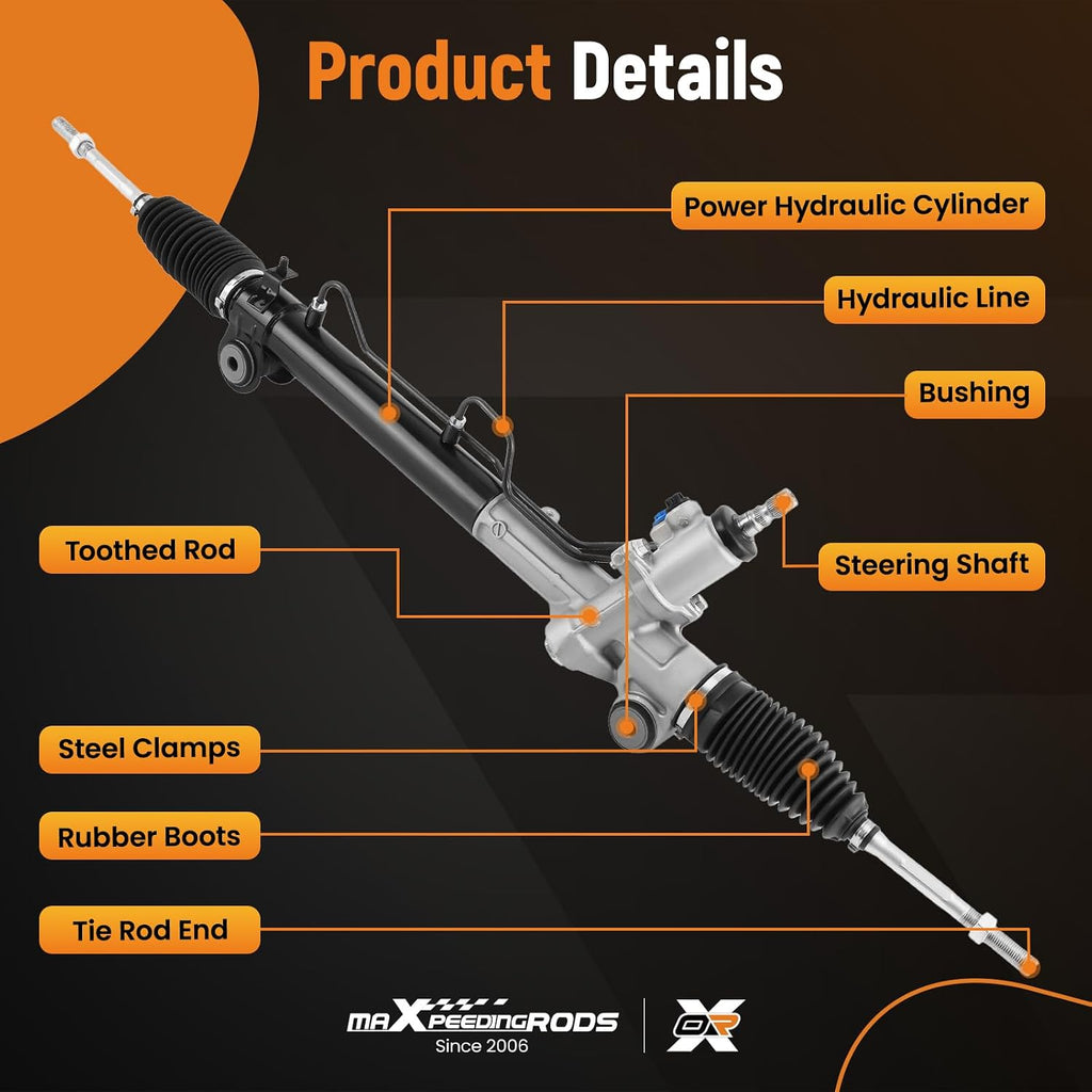 maXpeedingrods Power Steering Rack and Pinion for Toyota Camry 2002-2011