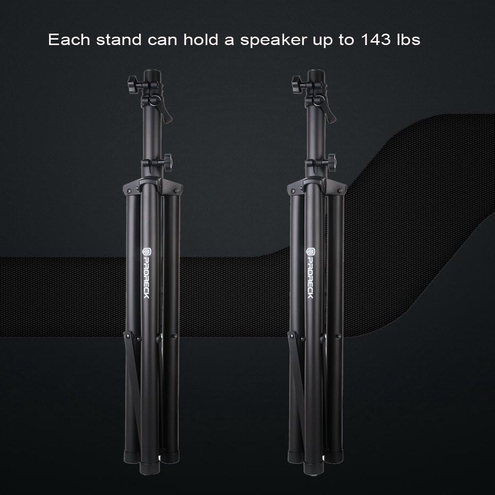 Tripod Speaker Stands Pair for Dj/PA Speaker System Adjustable Height from 4 feet to 6 feet