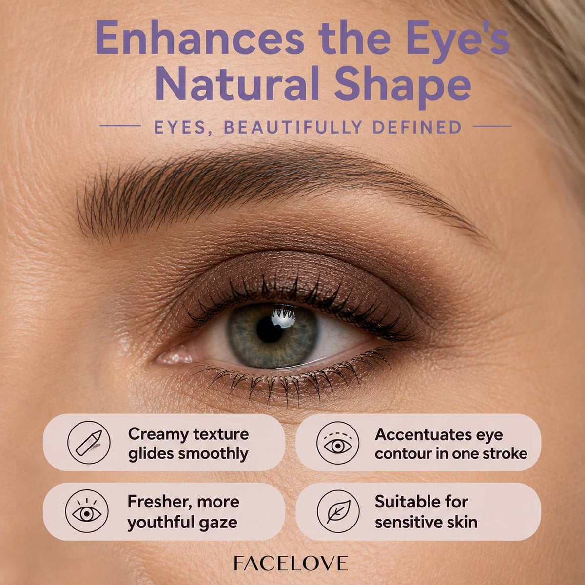 Eyeshadow Stick, Smudge Proof Cream Eye Shadow, Mocha
