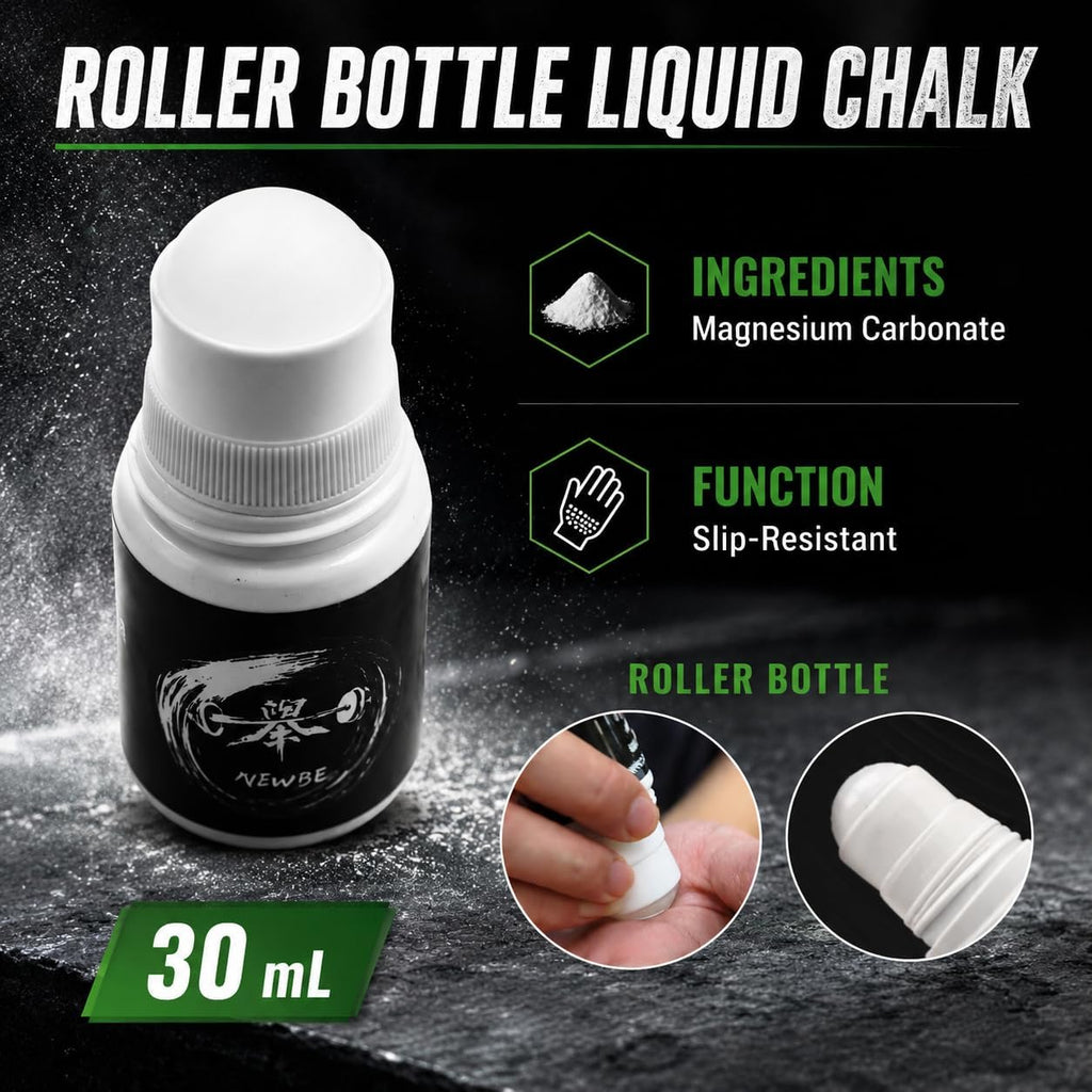Liquid Chalk, Mess Free Gym Chalk for Weightlifting, Gymnastics, Rock Climbing. Sweat Resistant and Long Lasting for