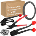Steel Pallet Strapping Kit 1/2" X 200', 1100 lbs with Tool Set