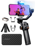 iSteady M6 Kit Gimbal with AI Tracking & Magnetic Fill Light | AI Tracker with Adjustable Fill Light, iSteady 7.0