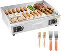 Commercial Electric Griddle, 26" No Plug, Countertop Flat Top Griddle