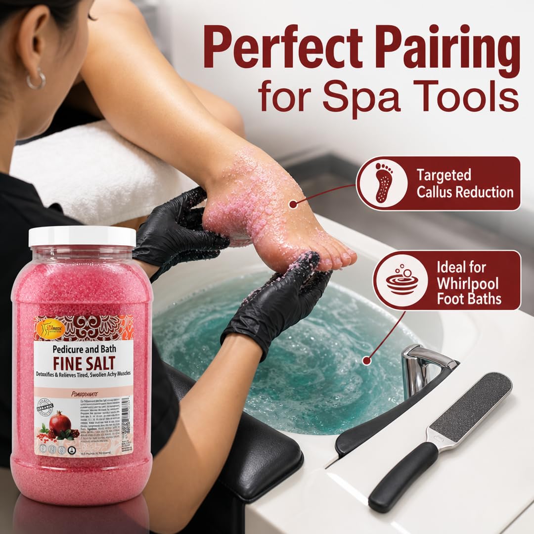 Salon Pedicure Salt Body Scrub Exfoliating & Moisturizing 128 oz