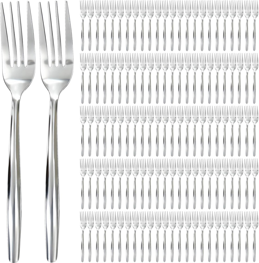 200 PCcs Dinner Forks Bulk, 7.9 Inch Forks Stainless Steel