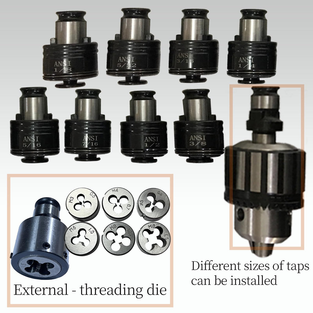 Melwozhwu Pneumatic Tapping Machine tap Flexible Arm Threading Tools