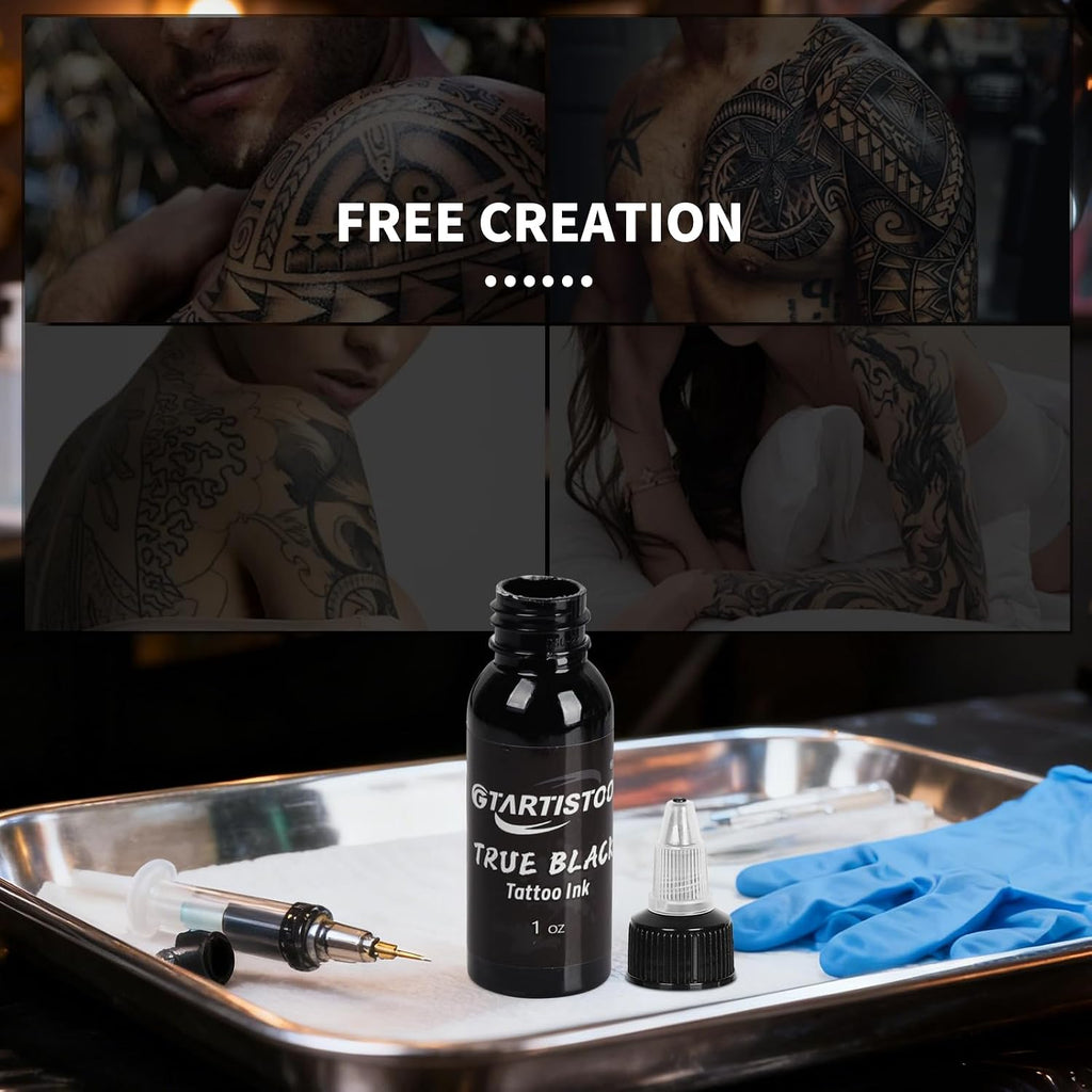 Black Tattoo Ink 1oz(30ml) GTARTISTOO
