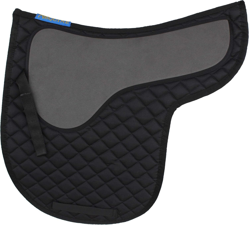 Horse Saddle Pad English Cotton Quilted Contoured Shock Absorbing Gel 72141