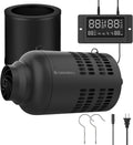 4 Inch Inline Duct Fan with EC Motor and Built-in Carbon Filter, Duct Fan Kit with Temperature Humidity Controller