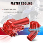 NICECNC Water Pump Inlet Outlet Cover Kit, Red