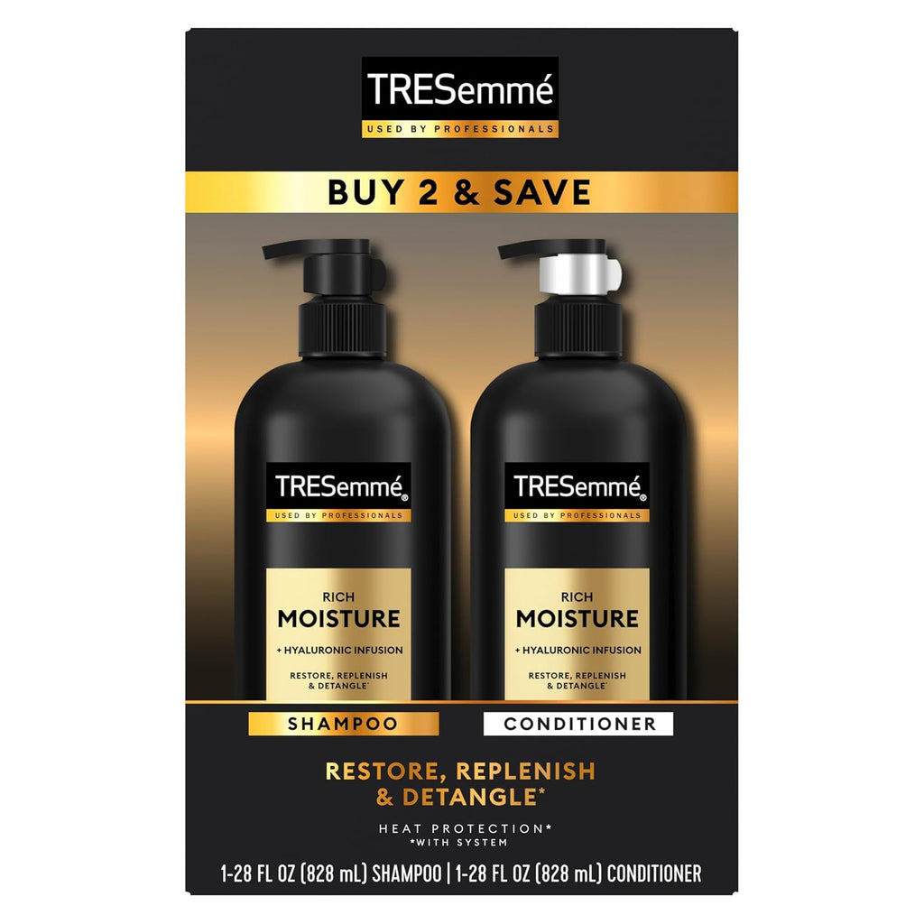 Rich Moisture Shampoo and Conditioner 2 Count Rich Moisture for Dry Hair Formulated With Vitamin E and Biotin 28 oz