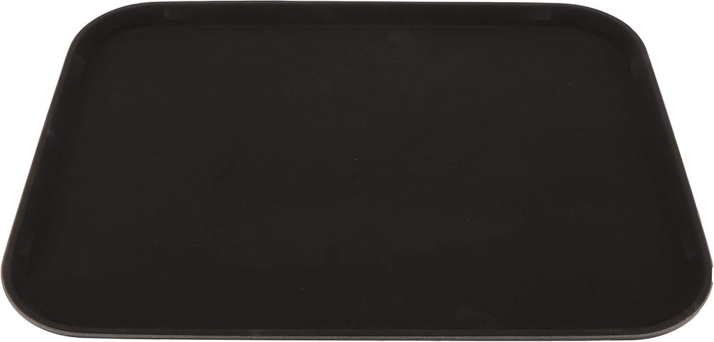 G.E.T. NS-1520-BK BPA-Free Non-Slip Plastic Rectangular Serving Tray, 15" x 20", Black