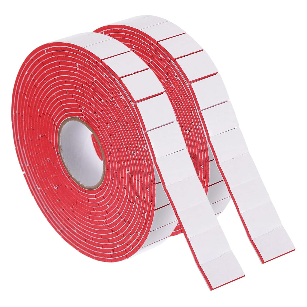 300Pcs Double Sided Foam Tape 19.7ft Pre-Cut Adhesive Mounting Tape