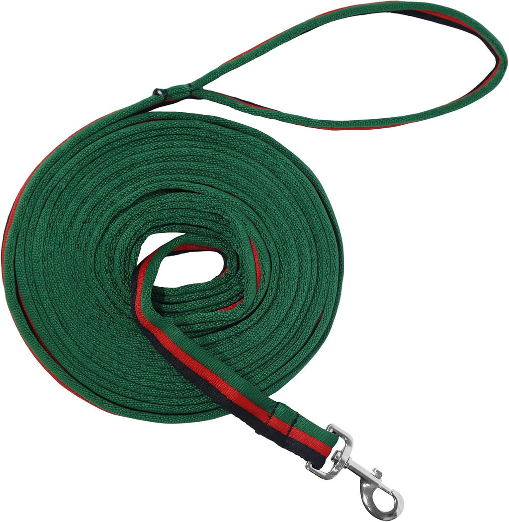 26FT Durable Horse Lunge Line with Swivel Bolt Snap - Soft Feel Equine Training Line for Lunging, Show, Competition