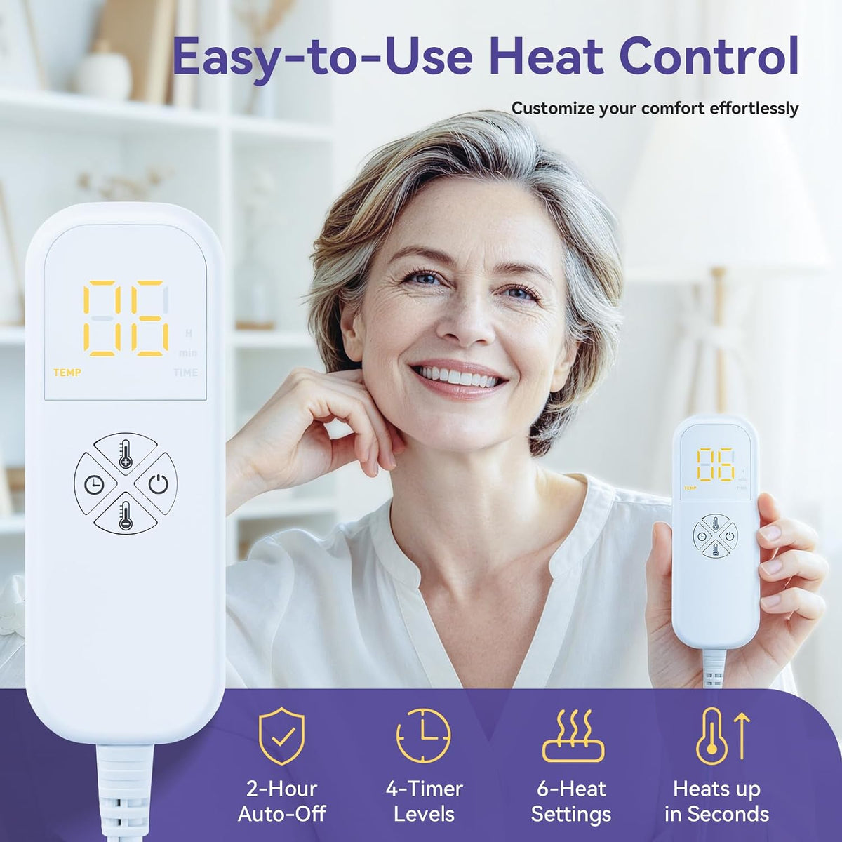 Electric Heating Pad for Back Pain Relief