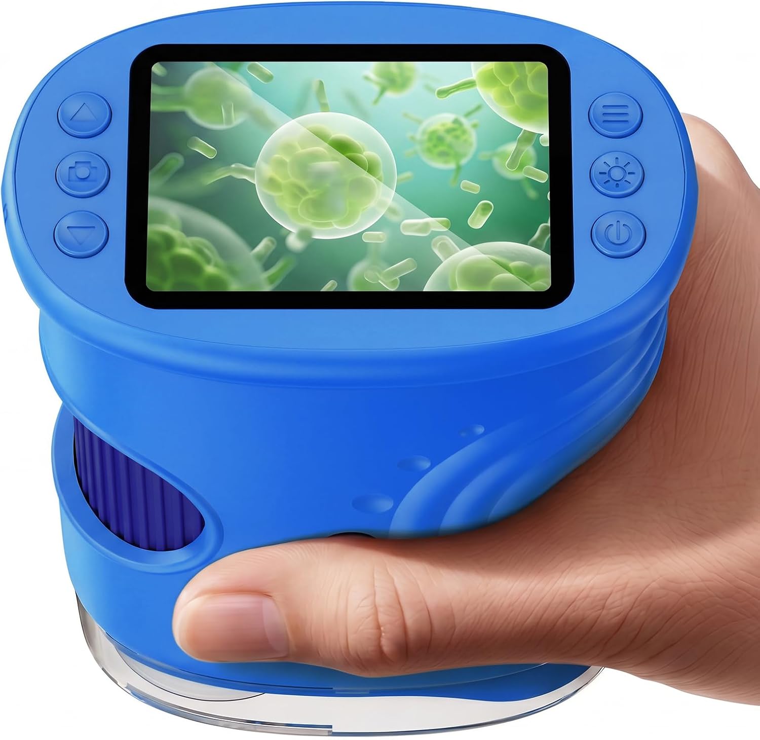 4K 1000X Handheld Digital Microscope for Kids with 2.0" IPS Screen(Blue) | 200-1000X Magnification, STEM Toys