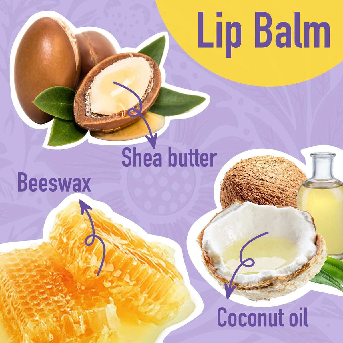 24 Pack Natural Lip Balm for Dry Lips - Moisturizing Bulk Stocking