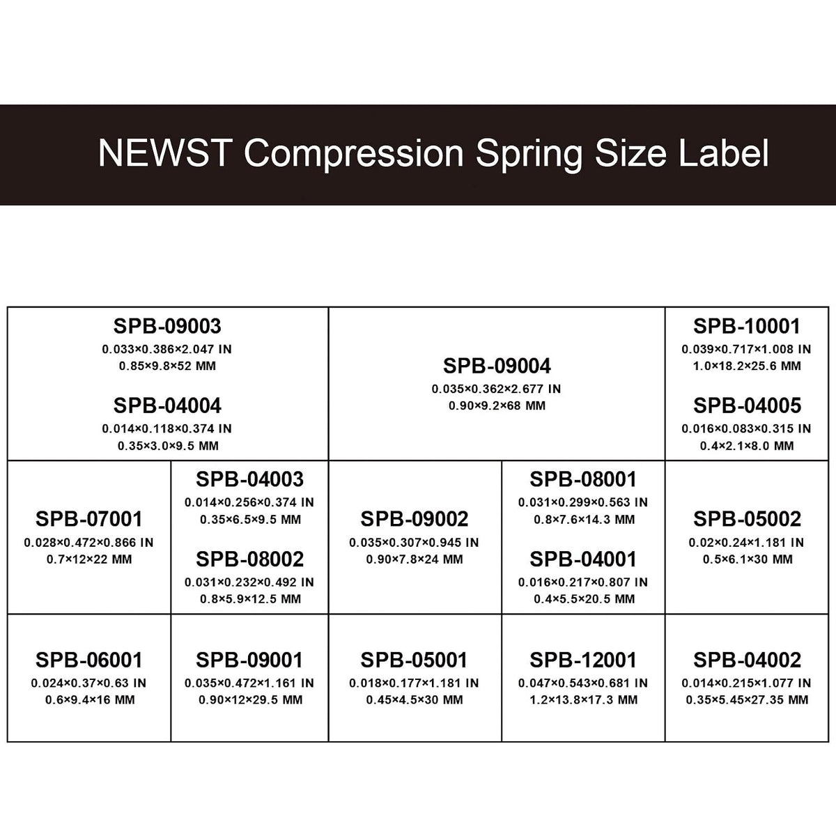 Compression Springs NEWST Spring Assortment Kit | Stainless Steel Springs | 17 Different Sizes 148 Piece Spring