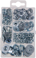 591521 Small Flat and Lock Washer Assortment, 270-Pack , Zinc