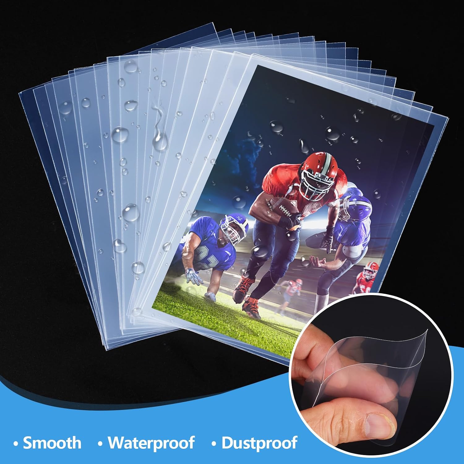 200ct Card Sleeves, Penny Sleeves for Trading Cards, Pokemon Clear Card Sleeves, Soft Sports Card Sleeve, Plastic