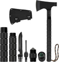 Camping Axe, Folding Survival Hatchet Axe Tactical Axe for Outdoor | Black Camp Axe Tactical Tomahawk Survival Axe