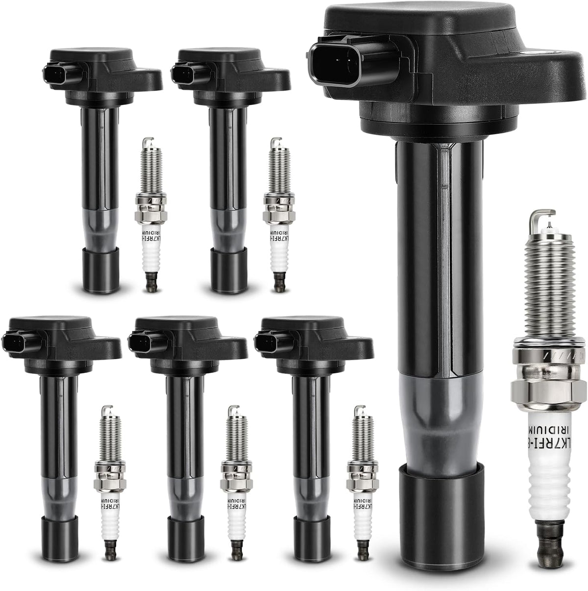 UF603 Ignition Coil & 97390 Double Iridium Spark Plug For HONDA 2008-2017