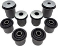 Cheriezing Front Upper & Lower Control Arm Bushing Kit, Set of 8