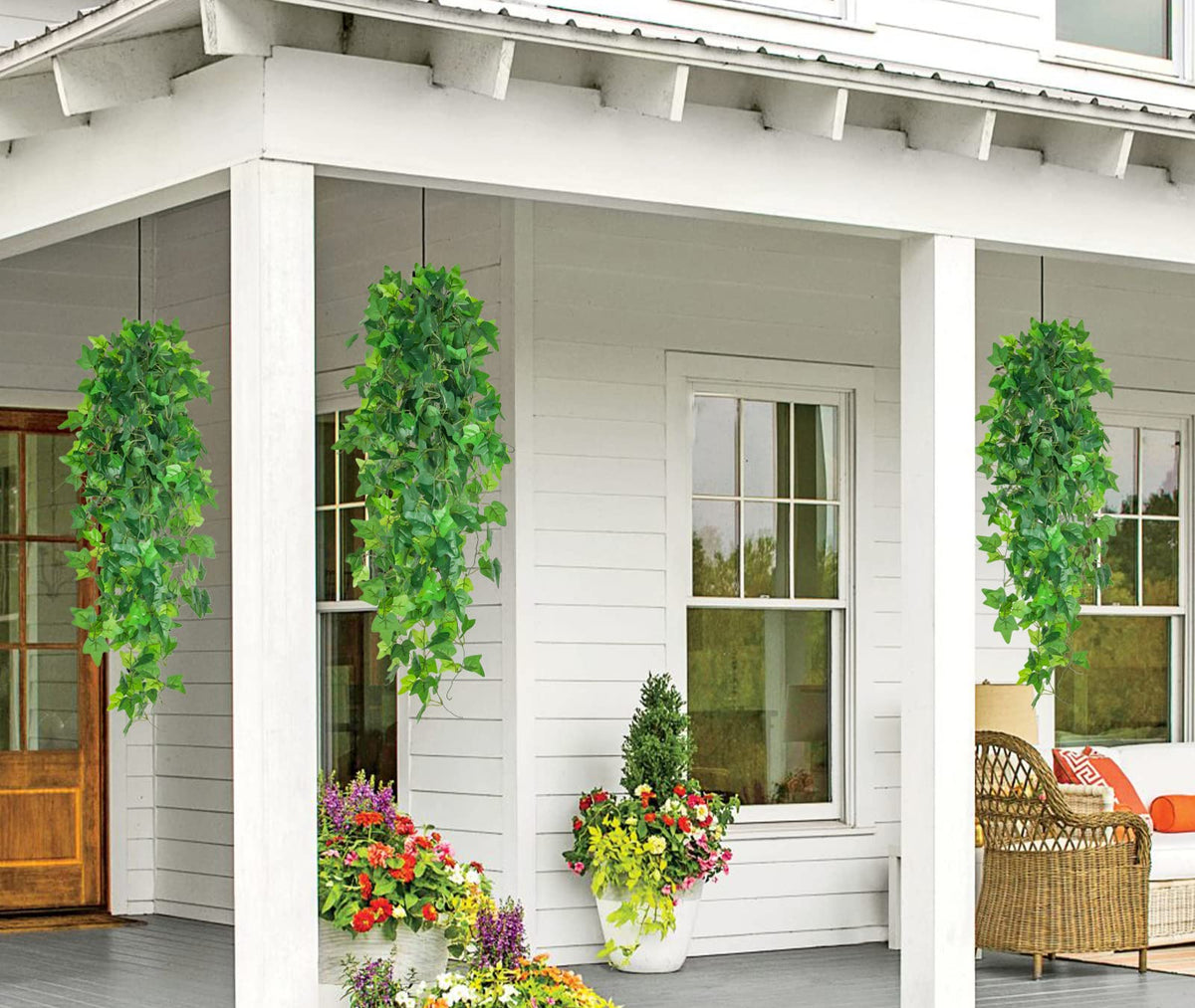 Fake Vines Artificial Hanging Ivy Vines Plants for Room Decor 4Pcs