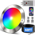 LED Pool Lights for Inground Pool with 3 Control Way (App/Remote/Manual Controller), 54W 10 Inch Color Changing