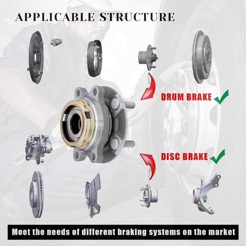 Vurkcy 513294 Front Wheel Bearing Hub Assembly for 07-12 Nissan Altima