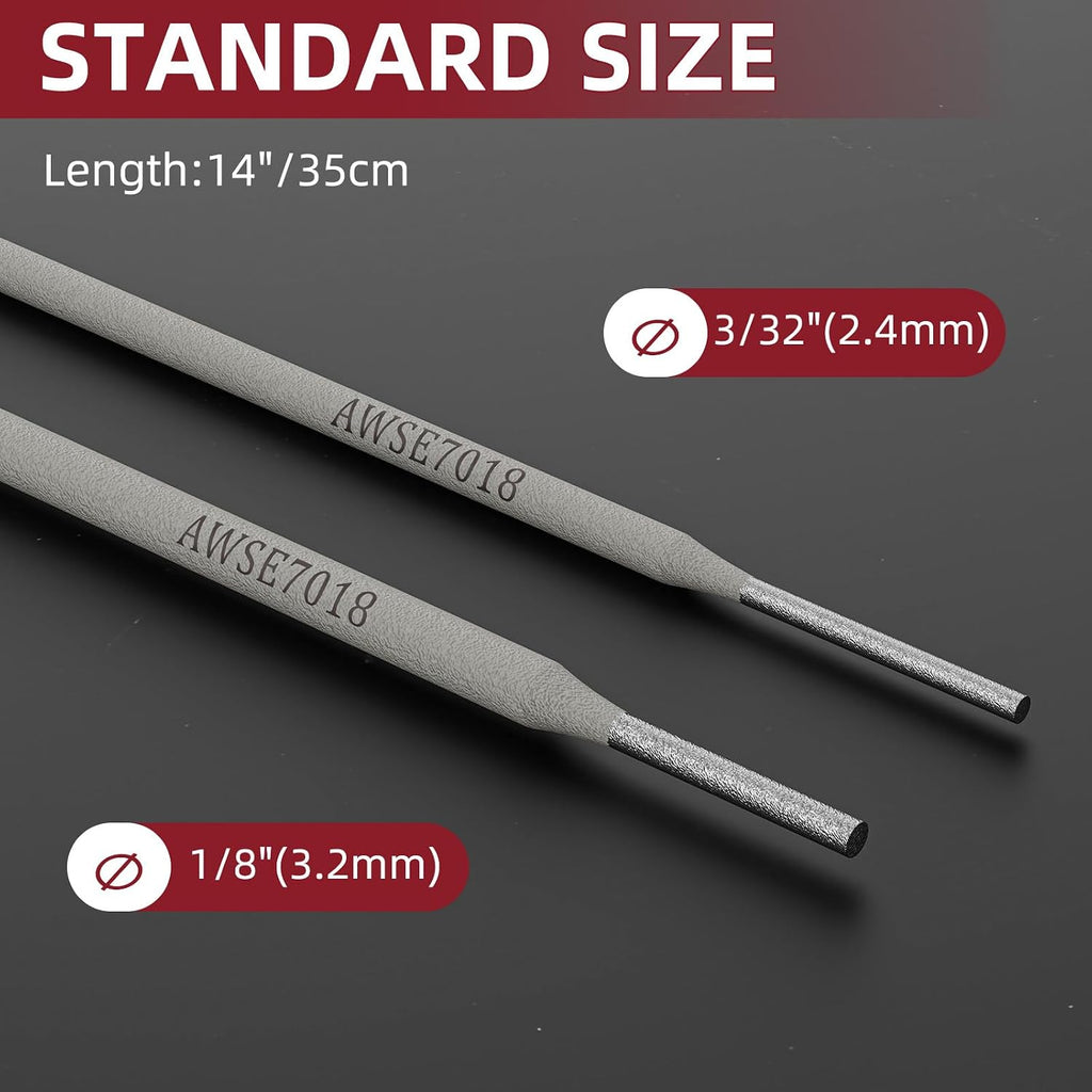 ARCCAPTAIN E7018 Welding Rod 3/32" 5 LB Low Hydrogen Carbon Steel Electrode