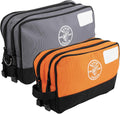 Klein Tools Tool Pouch, Dual Compartments, Heavy-Duty Tool Bag Organizer, Multipurpose Bag