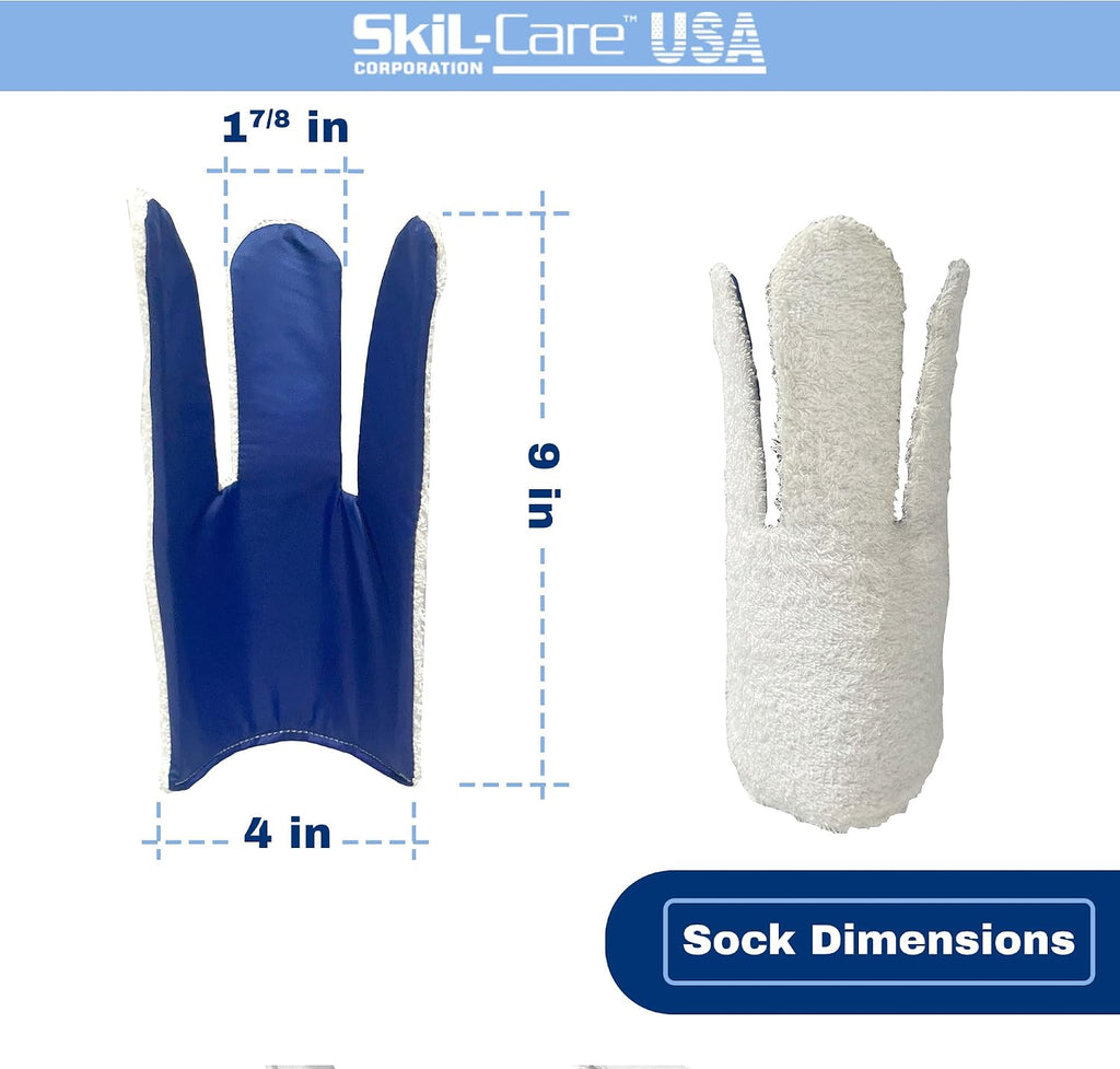 Easy-On Sock Aid Device for Seniors, Flexible Shell, Grip Handles